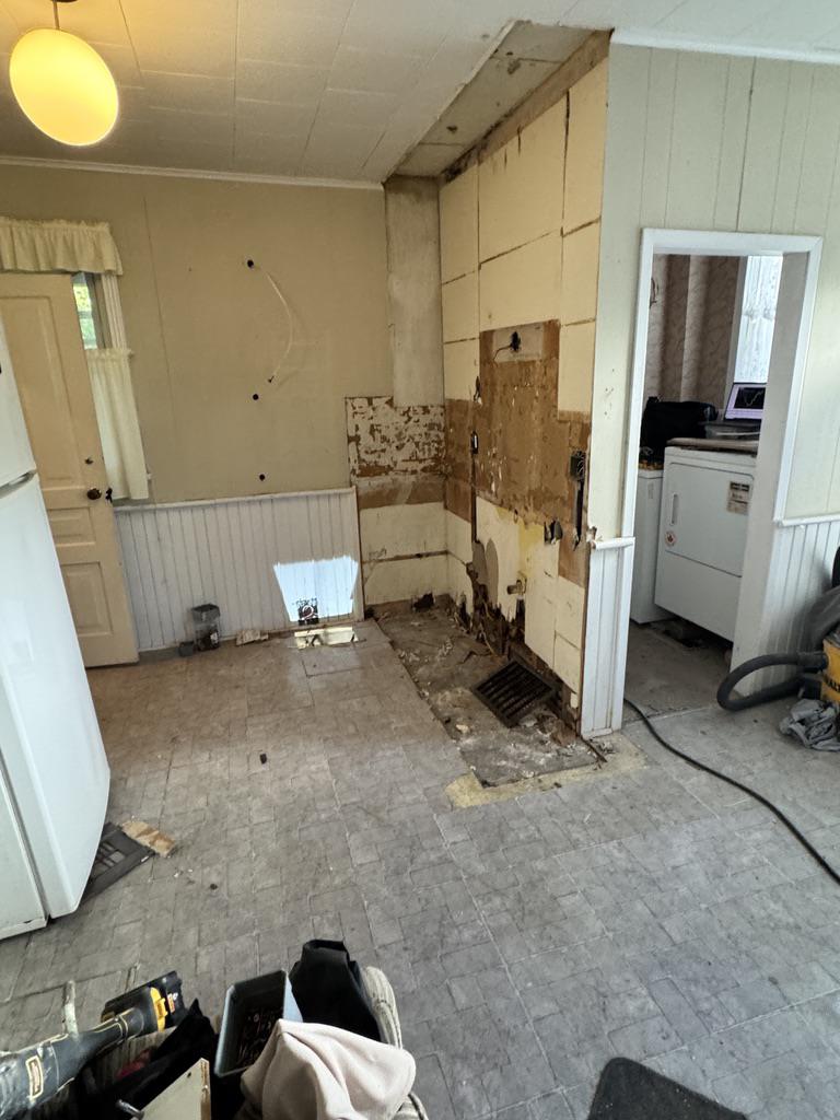 Stanley Ave, Chatham — kitchen stripped back before renovation